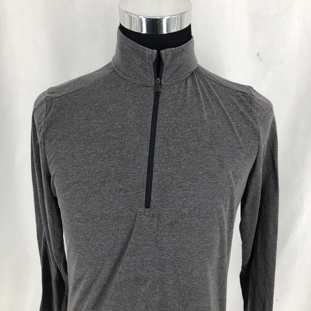 Under Armour Threadborne Loose HeatGear Gray 1/4 Zip Shirt Medium